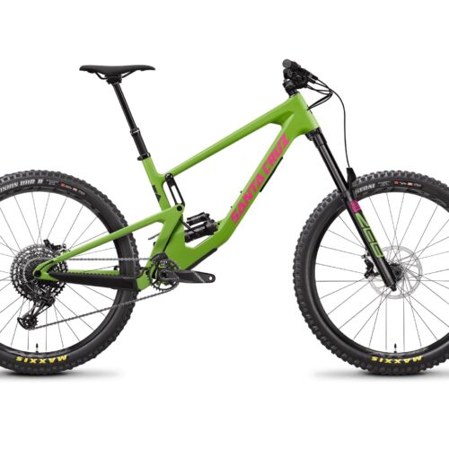 2022 Santa Cruz Nomad Carbon C 27.5 Complete Bike – Adder Green/Magenta, Large, S Build