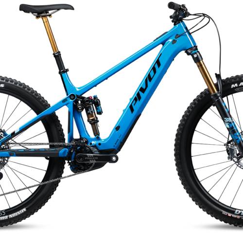 2024 Pivot Shuttle AM Complete Carbon 29″ Mountain E-Bike – TEAM XX Eagle Transmission, Small, Blue Neptune