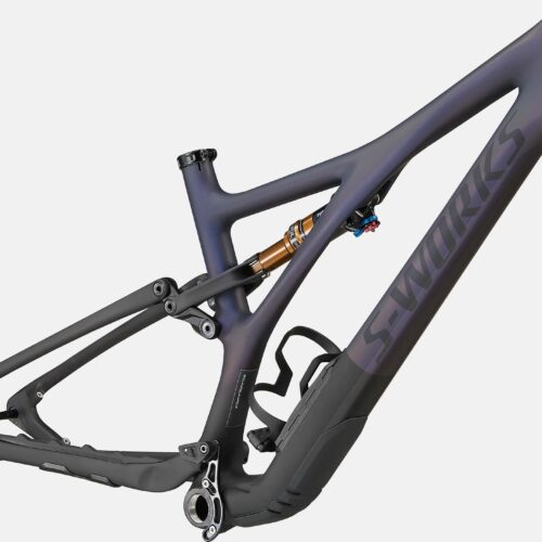 2022 Specialized S-Works Stumpjumper 29″ Carbon Frameset – S2, Satin Dusty Blue Pearl / Black / Carbon