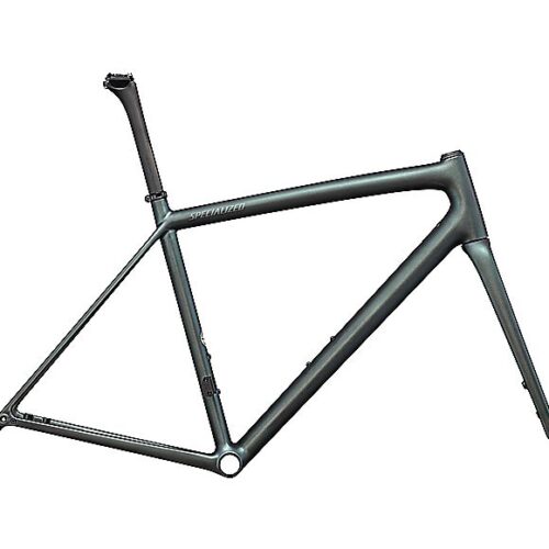 2024 Specialized AETHOS FRAMESET – 58cm, SATIN CARBON / SILVER BLUE VIAVI / FOG TINT