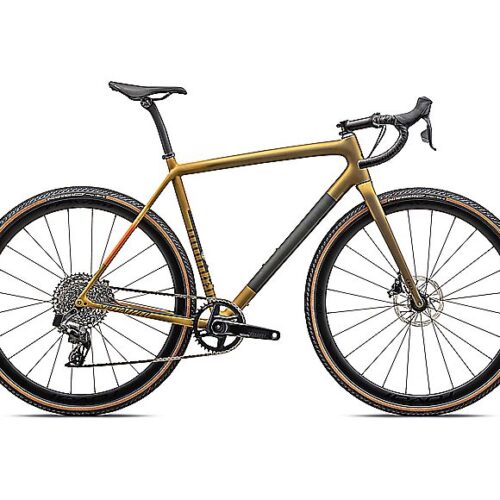 2024 Specialized CRUX EXPERT BIKE – 61cm, SATIN HARVEST GOLD METALLIC/OAK GREEN