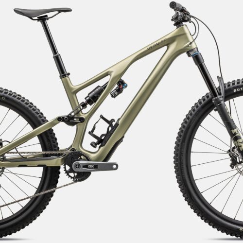 2024 Specialized Stumpjumper EVO Expert 29″ Carbon Mountain Bike – S1, SATIN METALLIC SPRUCE / DARK MOSS GREEN