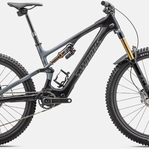 2024 Specialized S-Works Turbo Levo SL 29″ Carbon Mountain Bike – S1, GLOSS CARBON / FOG / LIQUID METAL