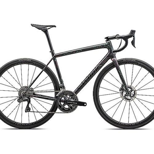 2023 Specialized AETHOS S-Works DI2 BIKE – 49cm, GLOSS OBSIDIAN/LAPIS / ABALONE ORGANIC COLOR RUN/OBSIDIAN