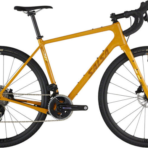 Salsa Warbird C Force AXS Wide Bike – 700c Carbon Mustard Yellow 59cm