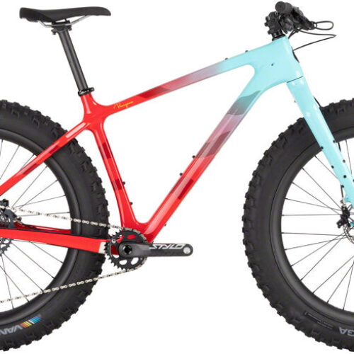 Salsa Beargrease Carbon X01 Fat Tire Bike – 27.5″ Carbon Red/Teal Fade X-Small