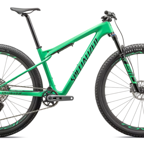 2024 Specialized Epic World Cup Expert 29″ Carbon Mountain Bike – Large, GLOSS ELECTRIC GREEN / FOREST GREEN PEARL