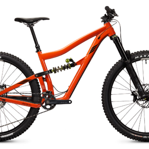 Ibis Ripmo AF Aluminum 29″ Complete Mountain Bike – SLX Build w/ Alloy Wheels, Small, Red Savina