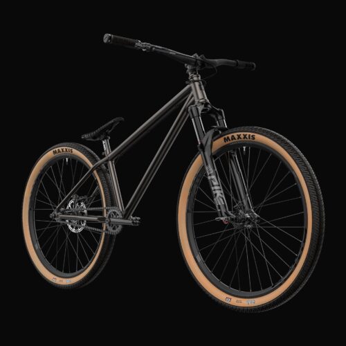 Evil Faction 2 26″ Alloy Dirt Jump Complete Bike – Large, Raw Black Dust