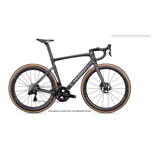 2022 Specialized S-Works Tarmac SL7 – Shimano Dura-Ace Di2 ENVE Complete Road Bike – 54cm, Satin Carbon/Spectraflair Tint/Gloss Brushed Chrome